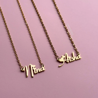 Colar Nomes Lovely Dourado