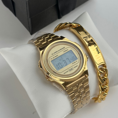 Conjunto Relógio & Pulseira Pai