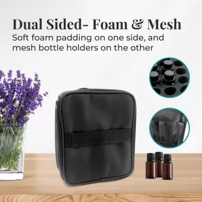 Mala-frascos 15ml 5 ml e roll on (cabem 42)