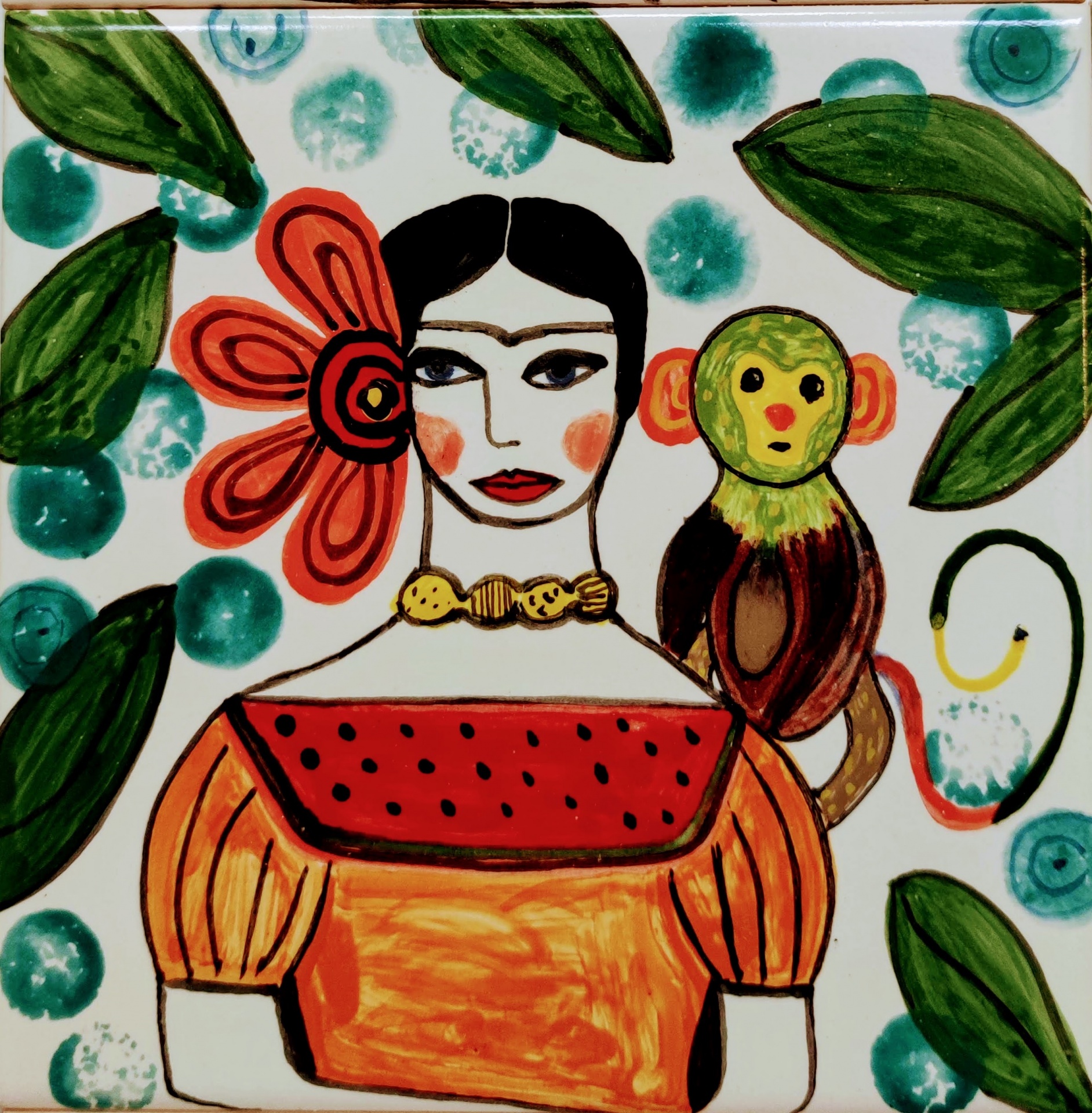Azulejo Frida Kahlo ALEBRIJES