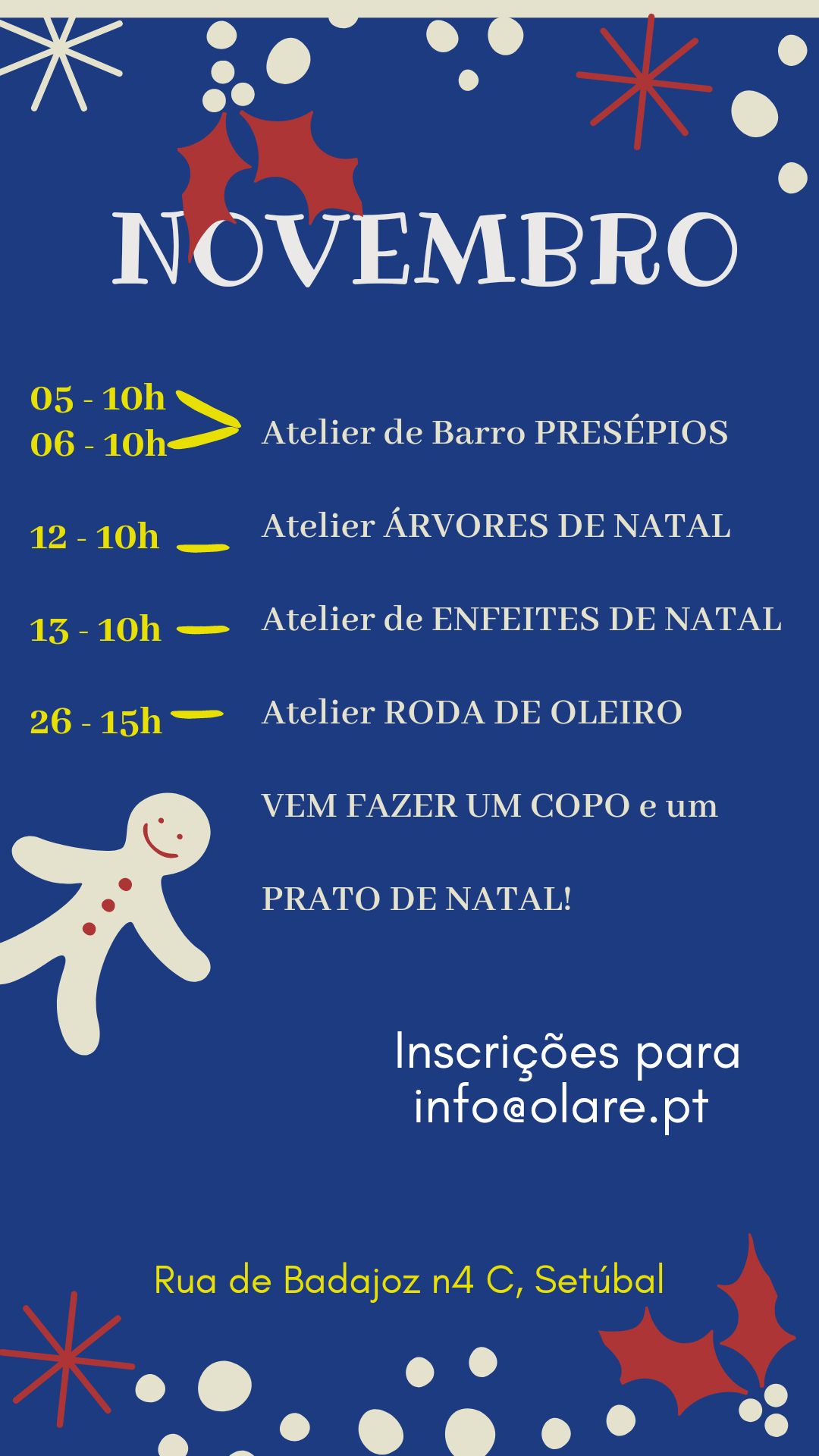 Programação NOVEMBRO 22