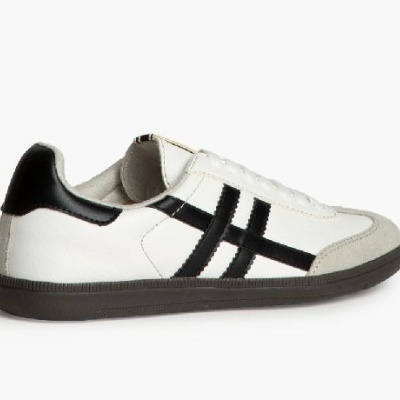 Ténis Retro Branco e Preto (2025)