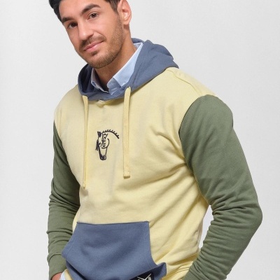 SWEATSHIRT COM CAPUZ MULTICOLORIDO | VAINILLA