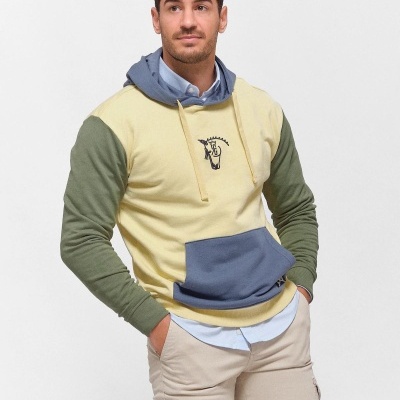 SWEATSHIRT COM CAPUZ MULTICOLORIDO | VAINILLA