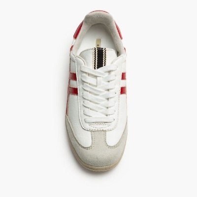 Ténis Retro Branco e Vermelho (2025)