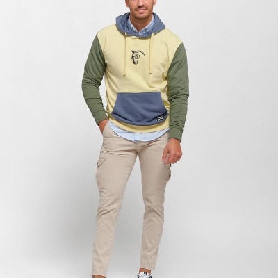 SWEATSHIRT COM CAPUZ MULTICOLORIDO | VAINILLA