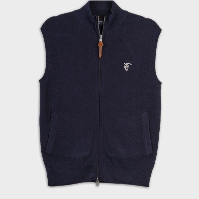 COLETE DE MALHA COM ZÍPER | MARINO