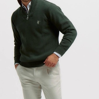 2305 - CAMISOLA MALHA MEIO-ZÍPER | ABETO