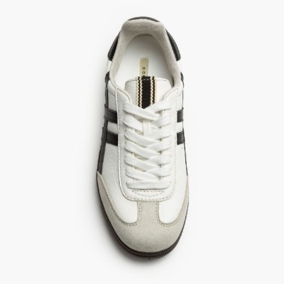 Ténis Retro Branco e Preto (2025)