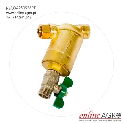 FILTRO DE LATÃO G 1/2" 40 MESCH COM RACOR, #OA250538PT