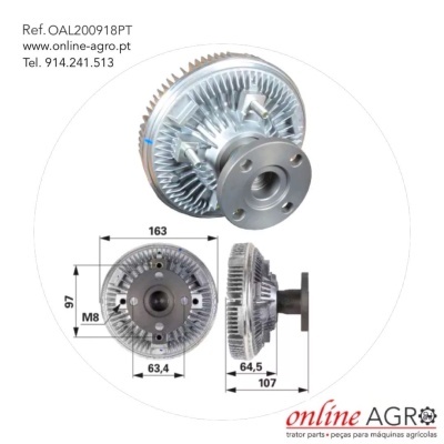 EMBRAIAGEM DE VENTOINHA, JOHN DEERE, #OAL200918PT