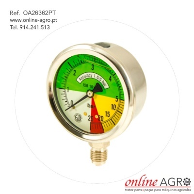 MANÓMETRO ISOMÉTRICO COM GLICERINA, #OA26362PT