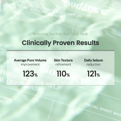 Biodance - Refreshing Sea Kelp Real Deep Mask - Soothing and Moisturizing Face Mask - 1pc/34g