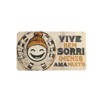 Íman Retro MMP 187 - Vive bem. Sorri imenso. Ama muito.