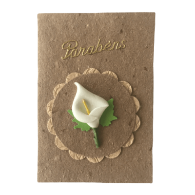 Cartão Artesanal - Parabéns