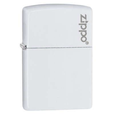 Zippo Classic White Matte Zippo Logo