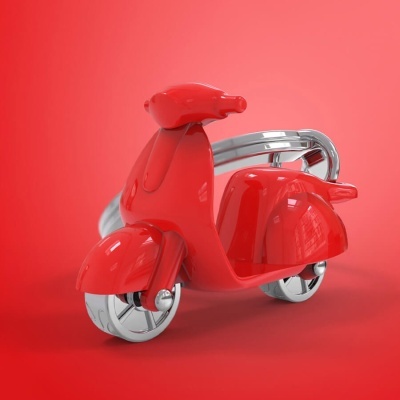 Metalmorphose Porta-chaves Red Scooter