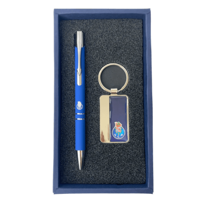 Conjunto Esferográfica e Porta-chaves FC Porto