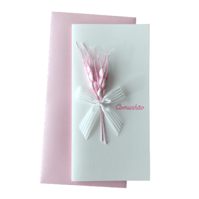 Postal Artesanal - Comunhão Menina