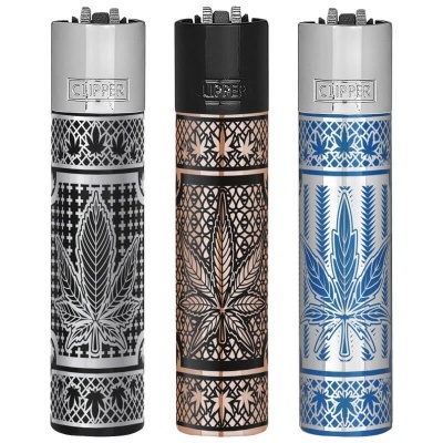 Isqueiro Clipper Metal Large Good Grass