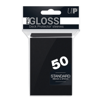 PRO-Gloss Standard Deck Protector Sleeves (50ct): Black