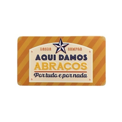 Íman Retro MMP 076 - Aqui damos abraços por tudo e por nada
