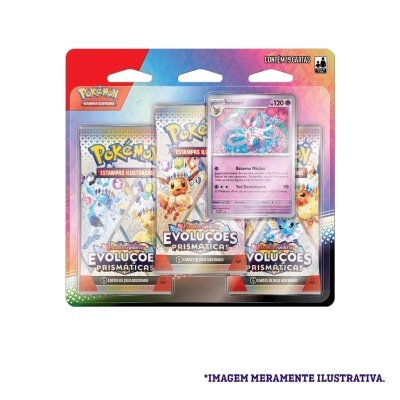 Pokémon TCG: Evoluções Prismáticas Blister Triplo (Sylveon) (PT)