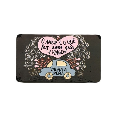 Íman Retro MMP 035 - O amor é o que faz com que a viagem valha a pena