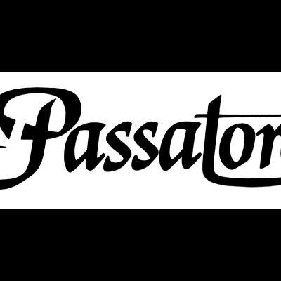 Logótipo Passatore em fonte cursiva preta
