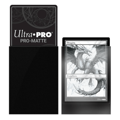 PRO-Matte Standard Deck Protector Sleeves (50ct): Black