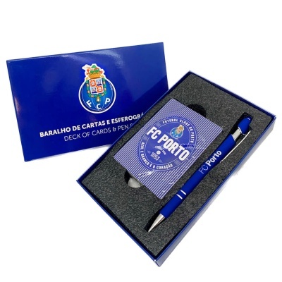 Conjunto Baralho de Cartas e Esferográfica FC Porto