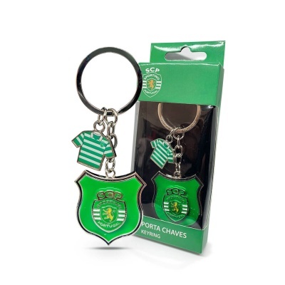 Porta-chaves Escudo + T-shirt Sporting