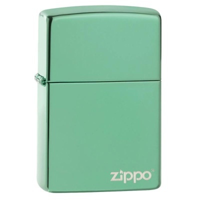 Zippo Classic High Polish Green Zippo Logo