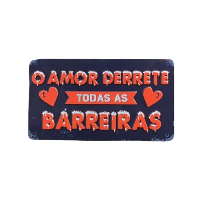 Íman Retro MMP 091 - O amor derrete todas as barreiras