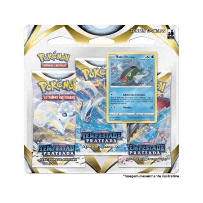 Pokémon TCG: Tempestade Prateada Blister Triplo: Basculin de Hisui (PT)