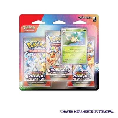 Pokémon TCG: Evoluções Prismáticas Blister Triplo (Leafeon) (PT)