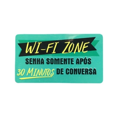 Íman Retro MMP 024 - Wi-Fi Zone: senha somente após 30 minutos de conversa