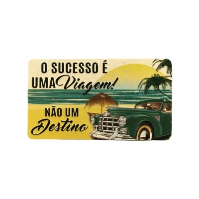 Íman Retro MMP 080 - O sucesso é uma viagem, não um destino