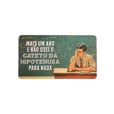 Íman Retro MMP 164 - Mais um ano e não usei o cateto da hipotenusa para nada