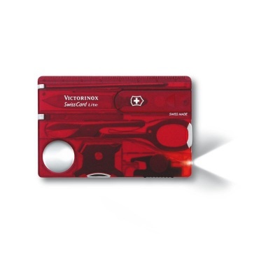 Victorinox Swiss Card Lite Vermelho Transparente