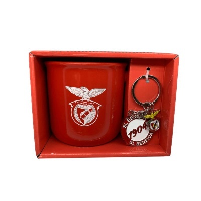 Conjunto Caneca com porta-chaves Benfica
