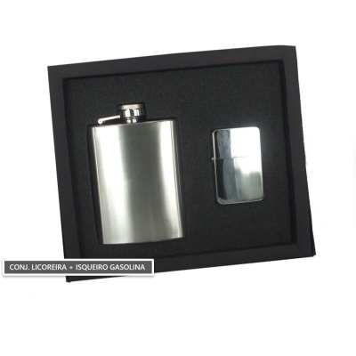 Conjunto Licoreira + Isqueiro