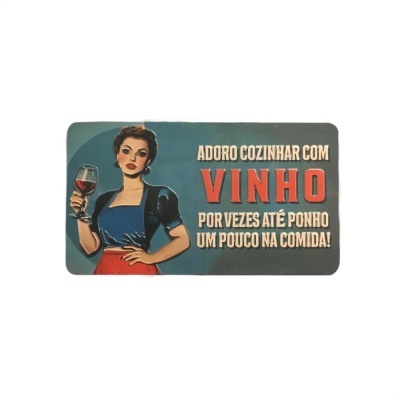 Íman Retro MMP 162 - Adoro cozinhar com vinho