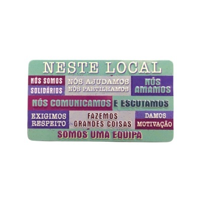 Íman Retro MMP 034 - Neste local somos uma equipa