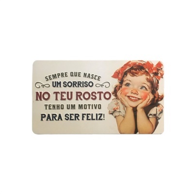 Íman Retro MMP 173 - Sempre que nasce um sorriso no teu rosto tenho um motivo para ser feliz!
