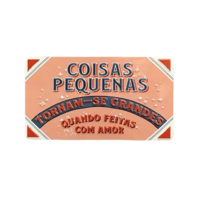 Íman Retro MMP 012 - Coisas pequenas tornam-se grandes quando feitas com amor