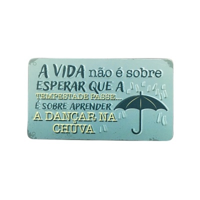 Íman Retro MMP 086 - A vida não é sobre esperar que a tempestade passe