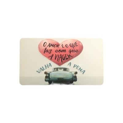 Íman Retro MMP 194 - O amor é o que faz com que a viagem valha a pena