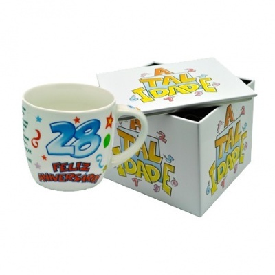Caneca branca idade 28