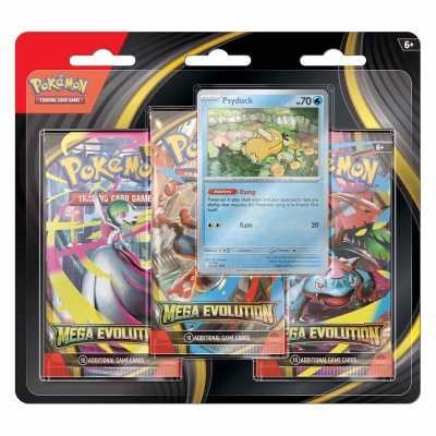 Pokemon Mega Evolution Psyduck 3-Pack Blister EN
